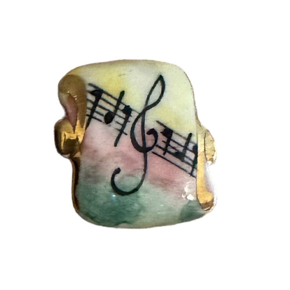 Vintage ceramic handmade musical pin - Picture 7 of 8